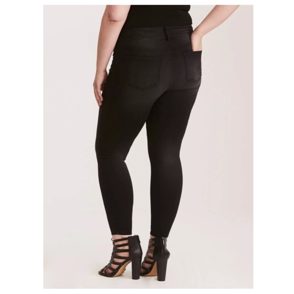 TORRID Black Denim Jeggings Size 22T - Picture 2 of 13